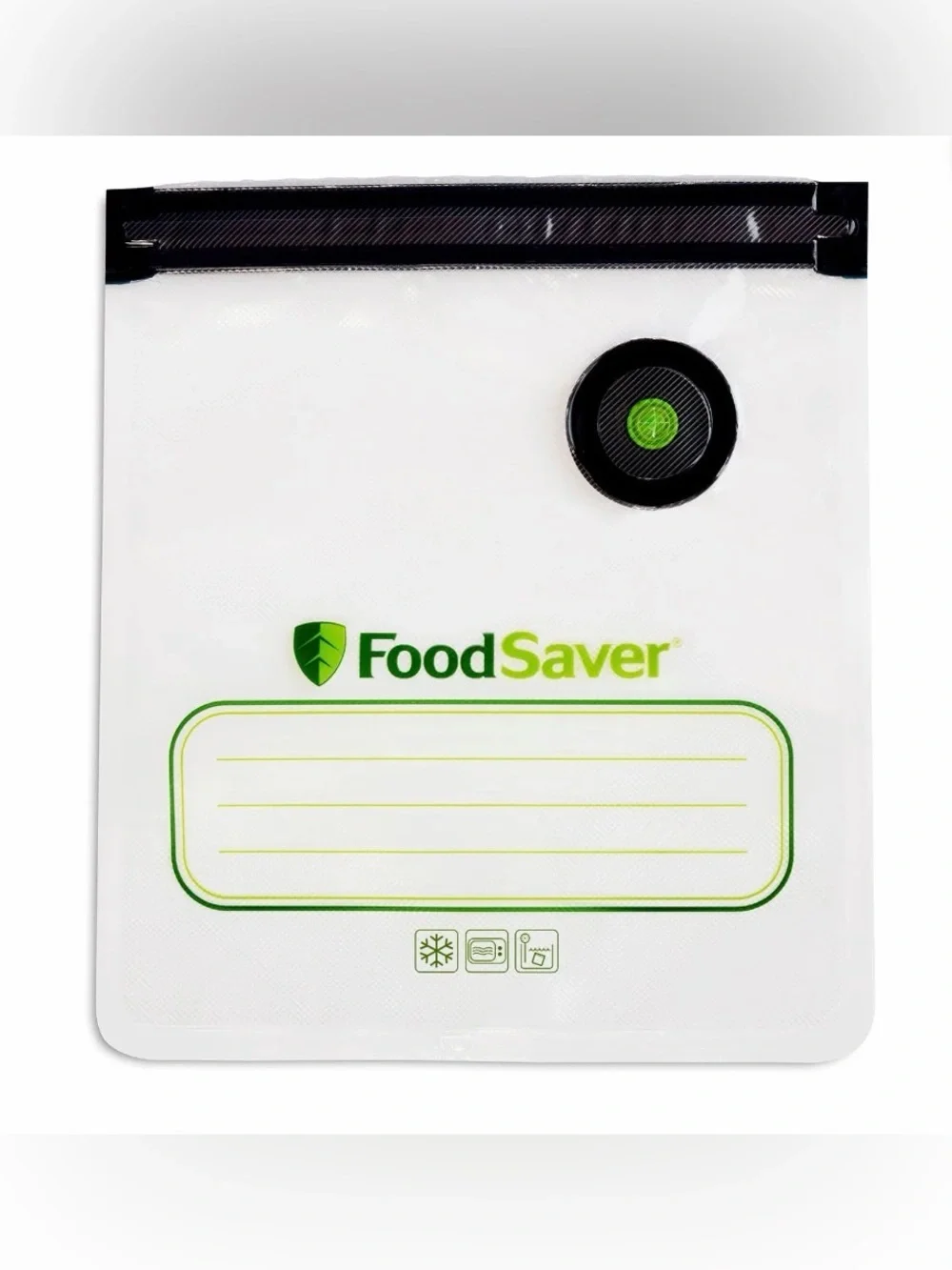 3x FoodSaver Reusable Zipper Bags - 10 Per Box - 1 Quart